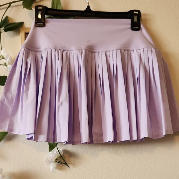 aerie - Lavender Mini Pleated Skort - M - Picture 3 of 4